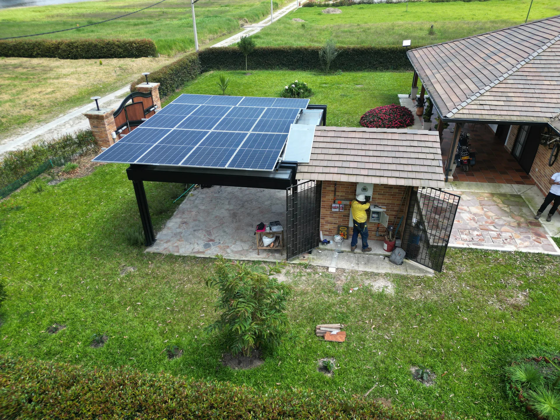 Mesa de Los Santos — instalación de paneles solares, foto 4